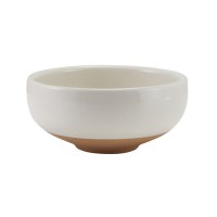 Kava White Stoneware Belly Bowl 